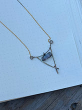 Sterling Silver, Tourmaline, 14k gf Pendant Necklace